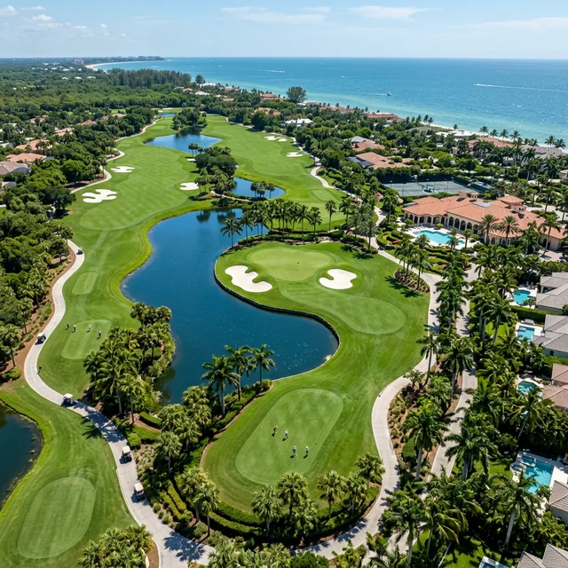 Southwest Florida golf course landscape