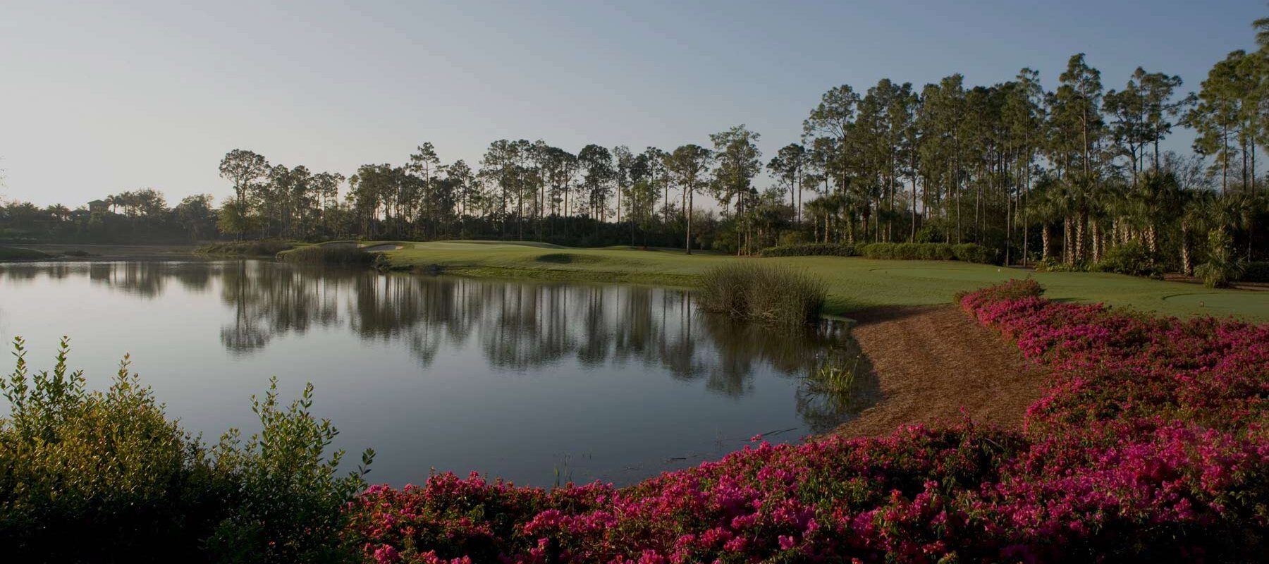 Beautiful course views and holes at The Club at Mediterra located in Southwest Florida
