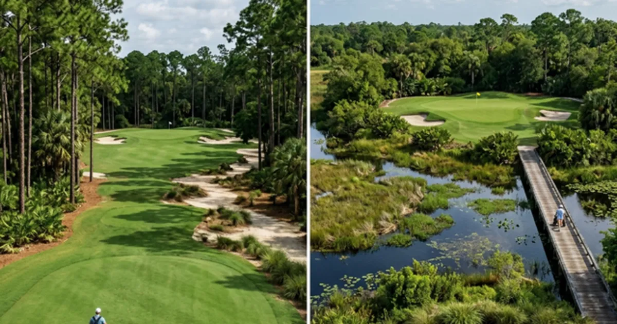 Calusa Pines vs Old Corkscrew golf Southwest Florida